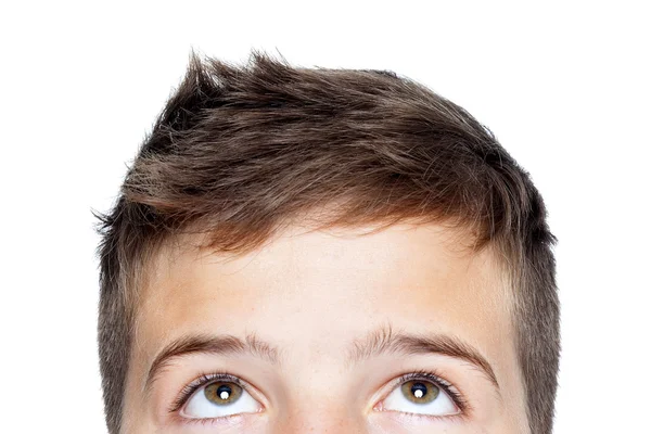 Boy looking up Stock Image