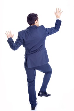 işadamı tırmanma duvarı