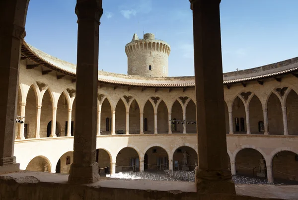 Cloisters of Bellver castle — Stock Photo, Image