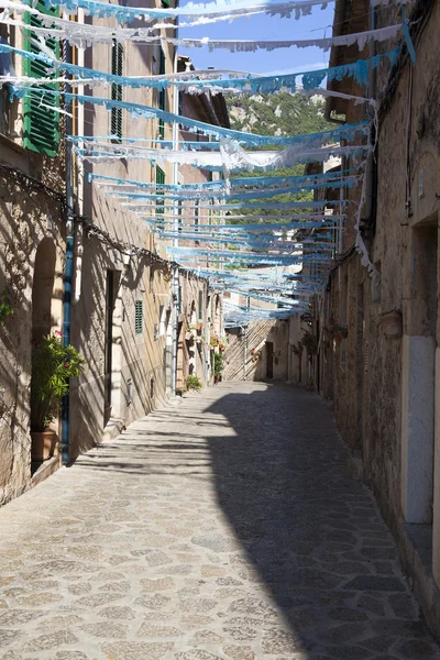 Street in Valldemossa village — Stok fotoğraf
