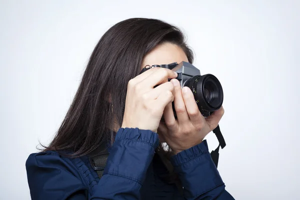 Mujer con cámara —  Fotos de Stock
