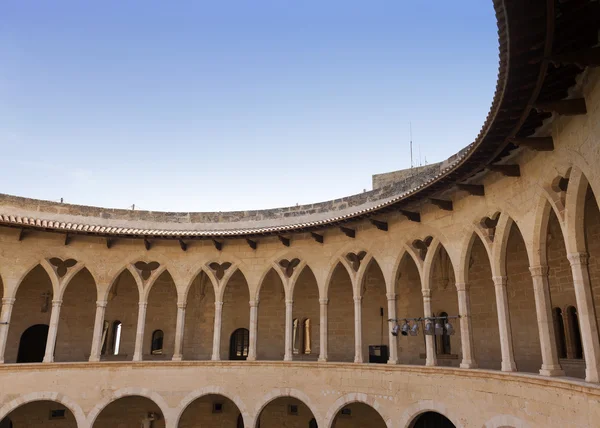 Cloisters bellver Castle — Stok fotoğraf