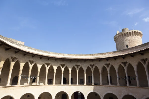 Cloisters bellver Castle — Stok fotoğraf