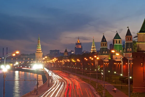 Noite Moscou — Fotografia de Stock