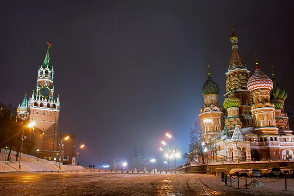 Red Square at night — Stock Photo, Image