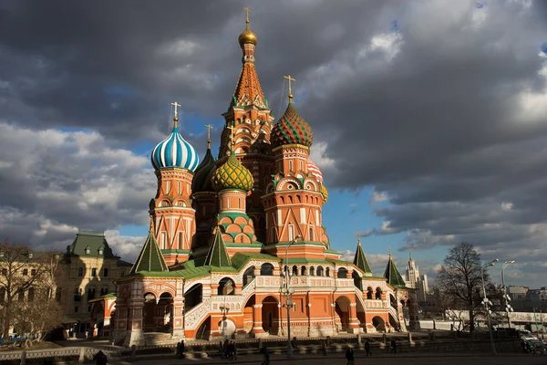 Saint Basil's Cathedral  from Vasilevsky descent, Moscow, Russia — Stock Photo, Image