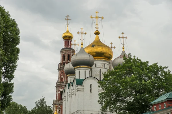Собор Смоленской Богоматери в Новодевичьем соборе — стоковое фото