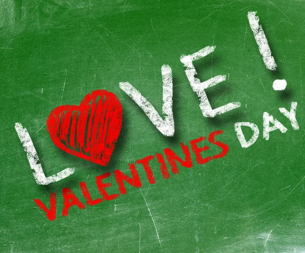 Love valentines day school board — Stock Photo, Image