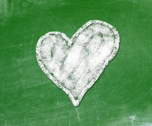 Love heart symbol on a blackboard — Stock Photo, Image