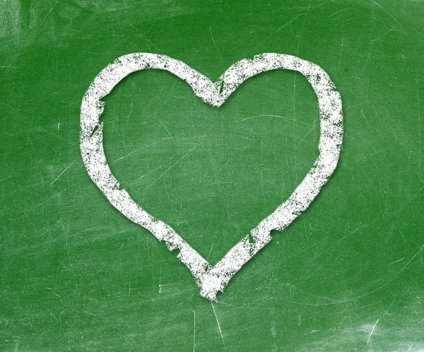 Love heart symbol on a blackboard — Stock Photo, Image