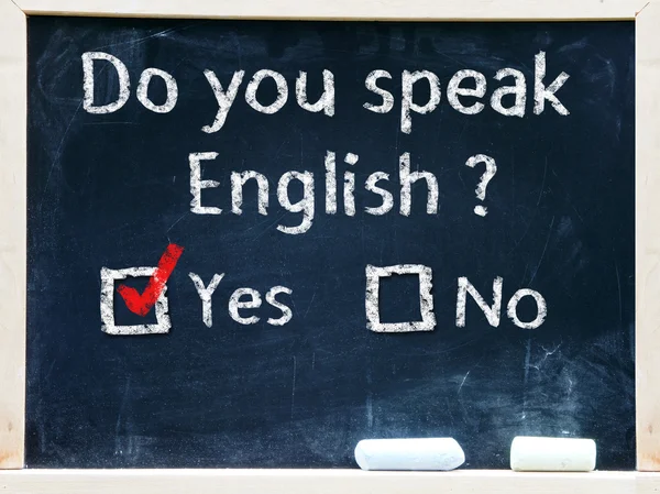 ¿Hablas inglés? — Foto de Stock