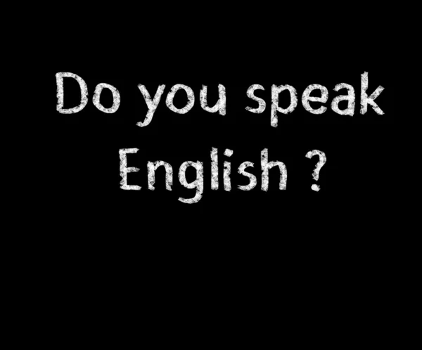 Talar du engelska test — Stockfoto
