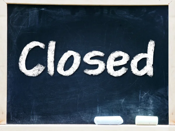 Closed inscription — Stock Photo, Image