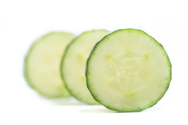 Courgette o zucchine. Isolato su sfondo bianco . — Foto Stock