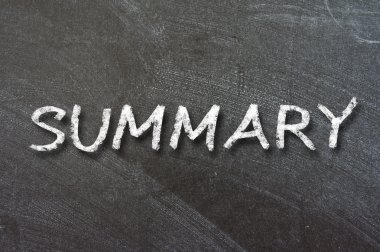 Beyaz tebeşir ile el yazısıyla Özeti