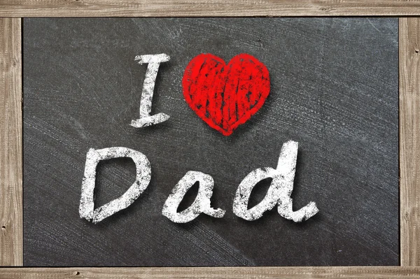 I love my Dad written with chalk — Stock Photo, Image