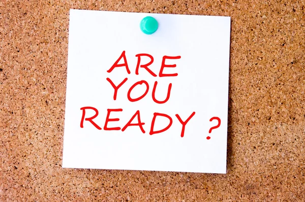 Are You Ready — Stock Photo, Image