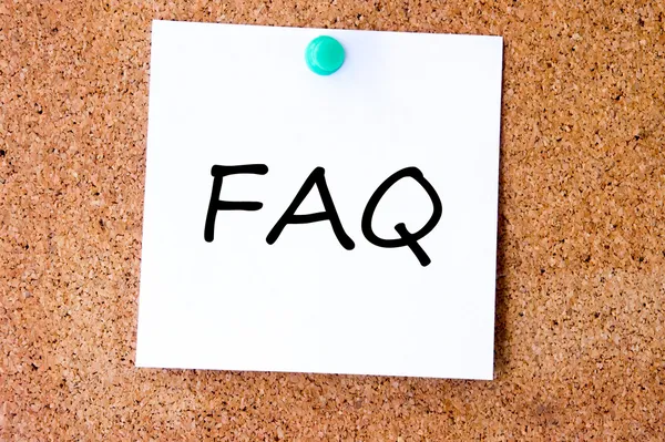 Frequently asked questions — Stock Photo, Image