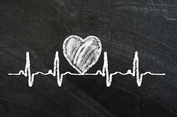 Heartbeat karaktär och design — Stockfoto