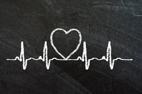 Battito cardiaco carattere e design — Foto Stock