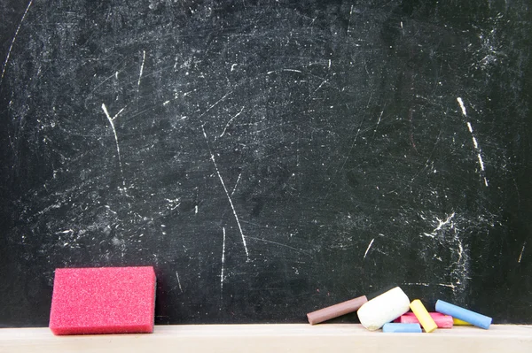 Scuola gesso bordo nero — Foto Stock