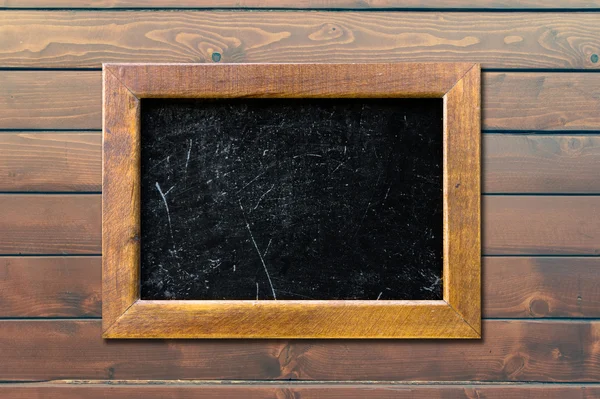 老式木制框架黑板 — 图库照片