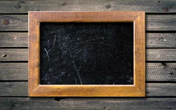 Antika ahşap çerçeve yazı tahtası — Stok fotoğraf