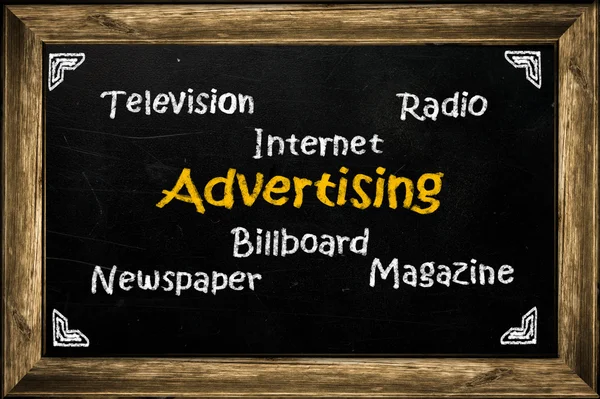 Adverising - chalkboard — Stock Fotó