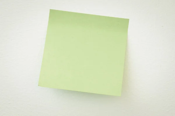 Nota verde adesiva — Foto Stock