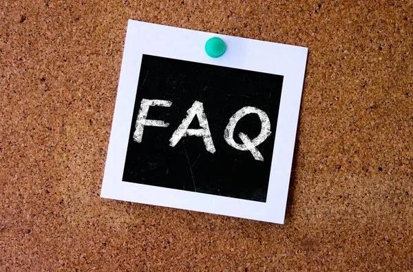 Frequently asked questions — Stock Photo, Image