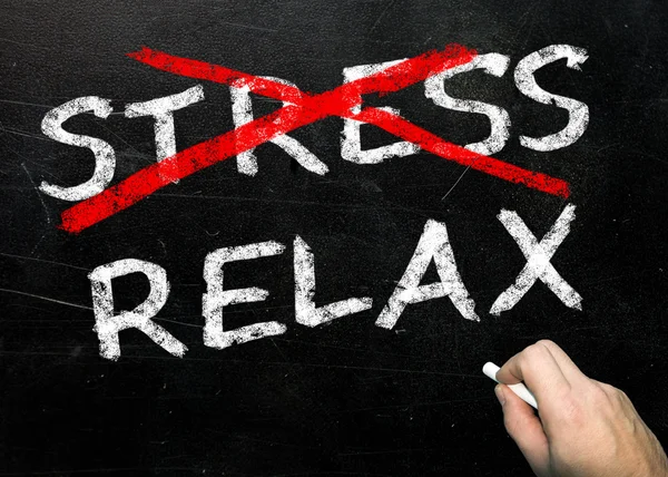 Stressz és a írás relax — Stock Fotó