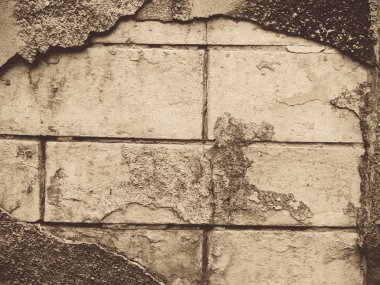 Eski tuğla duvar