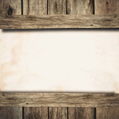 ortasında ahşap doku kağıt levha