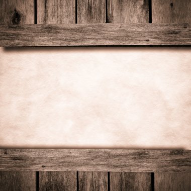 ortasında ahşap doku kağıt levha