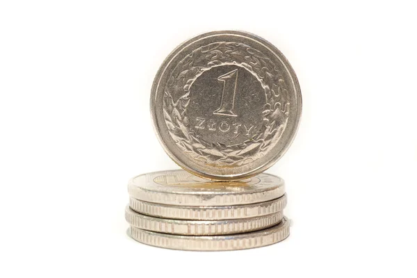 Polish coin money — Stock Photo, Image