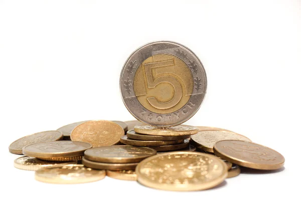 Polish coin money — Stock Photo, Image