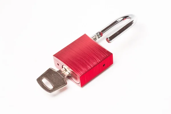 Red padlock — Stock Photo, Image