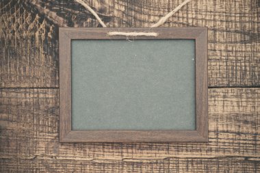 boş ahşap çerçeve