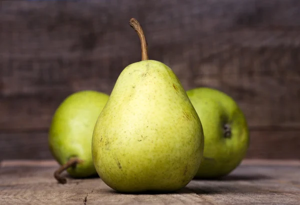 Pears on wood Stock Picture