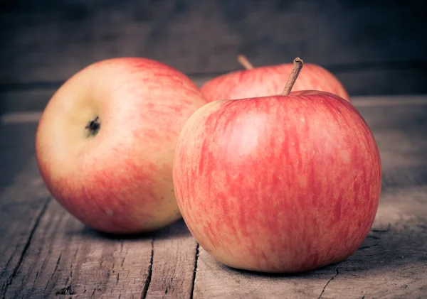 Rött äpple frukt mogen dagg — Stockfoto