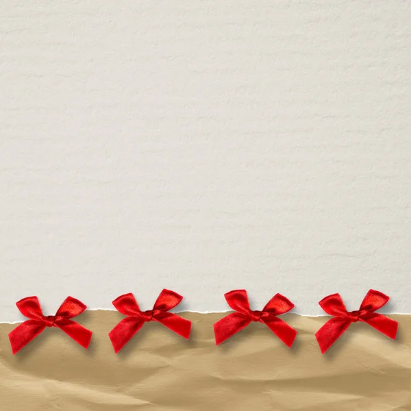 Papel con cinta roja — Foto de Stock