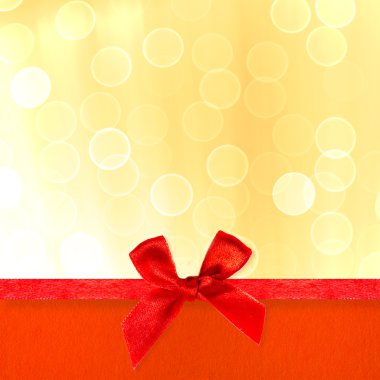 kırmızı kurdele ile arka plan bulanık