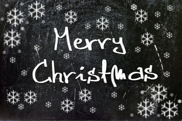 Merry Christmas on wood background — Stock Photo, Image