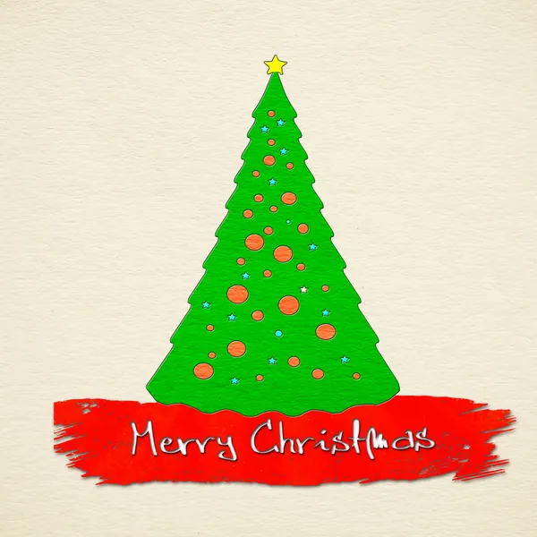 Merry Christmas Tree — Stockfoto