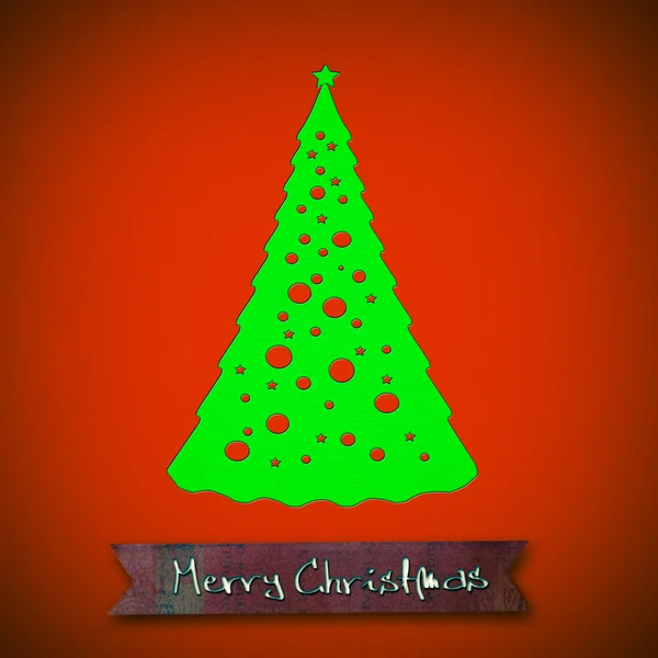 Merry Christmas Tree — Stockfoto