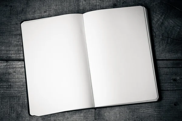 White blank pages sketch book — Stock Photo, Image