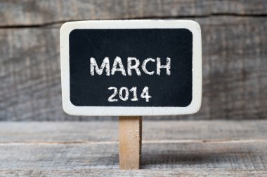 küçük ahşap çerçeveli tahtaya Mart 2014