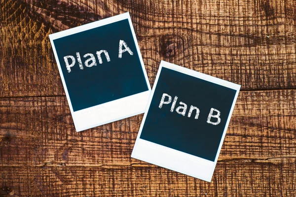 Plan en eller plan b — Stockfoto
