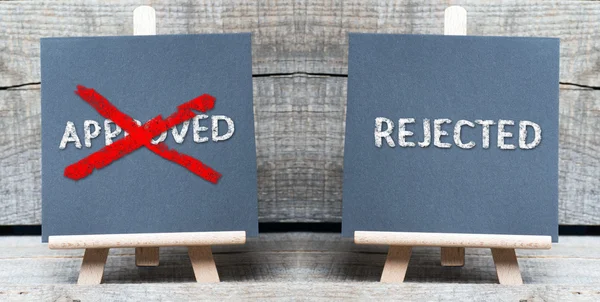 Writing approve or reject — Stock Photo, Image