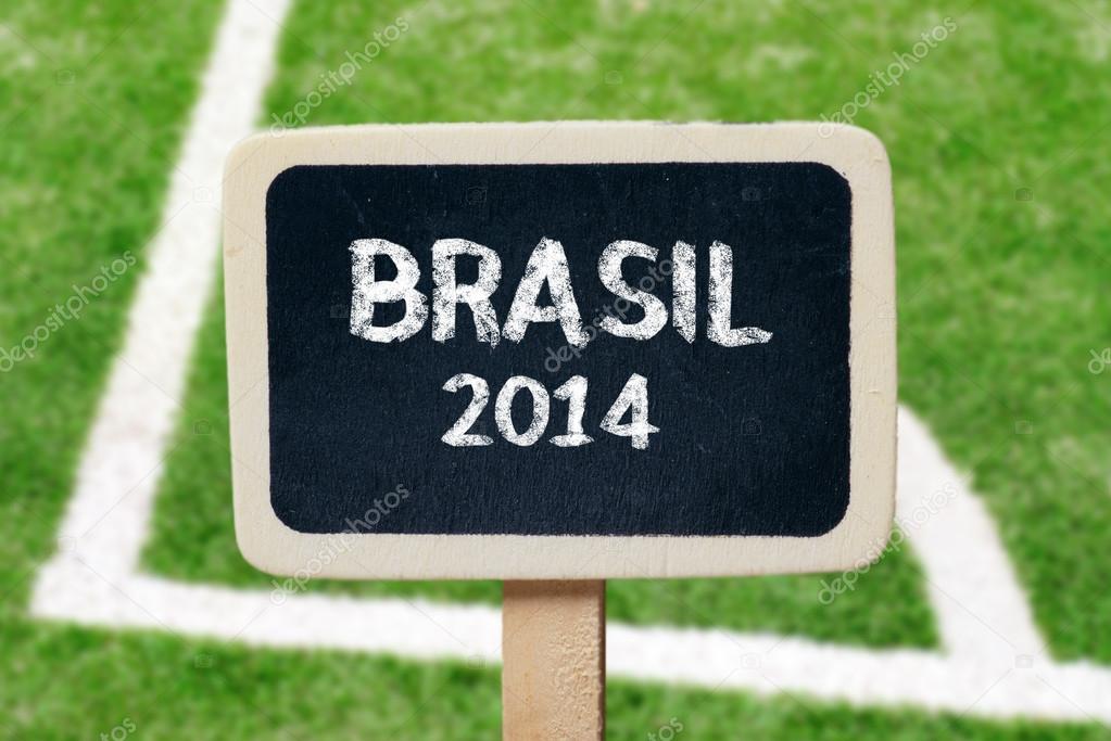 Brazil soccer 2014 Small wooden framed blackboards